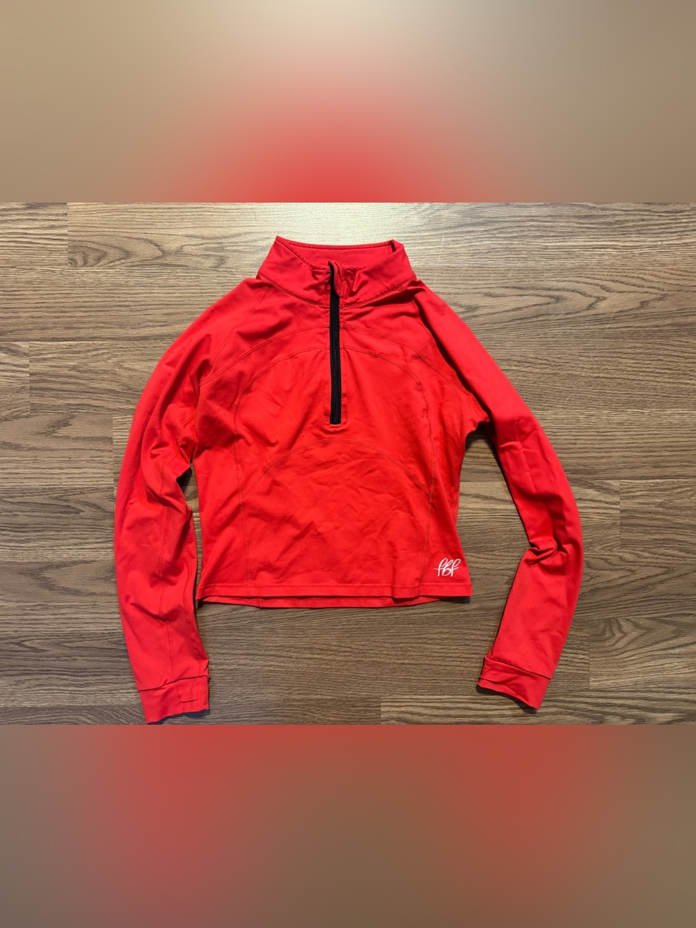 Red Quarter-Zip Long Sleeve Top and Leggings SET PLS READ DESCRIPTION